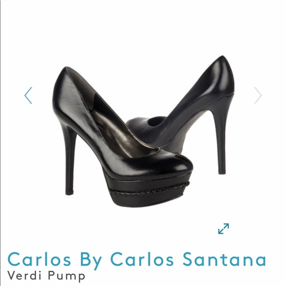 Carlos Santana Black Verdi heels.  Used - Picture 5 of 5